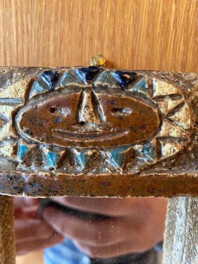  Les Argonautes Ceramic Mirror France 1960s