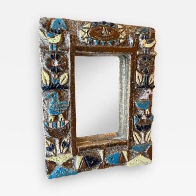  Les Argonautes Ceramic Mirror France 1960s