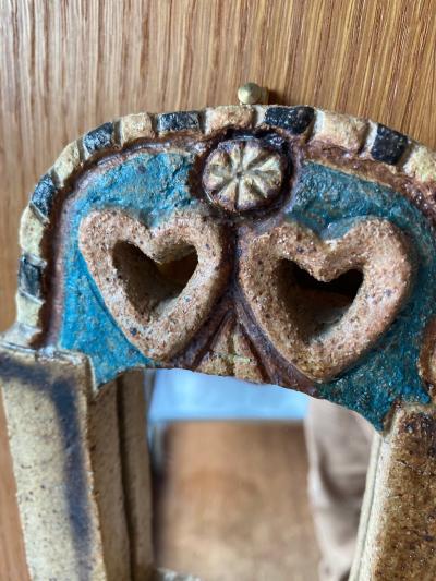  Les Argonautes Ceramic Mirror France 1960s