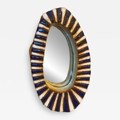  Les Argonautes Ceramic Mirror France 1960s