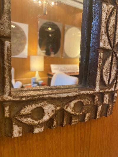  Les Argonautes Ceramic Mirror France 1960s