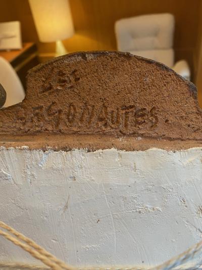  Les Argonautes Ceramic Mirror France 1960s