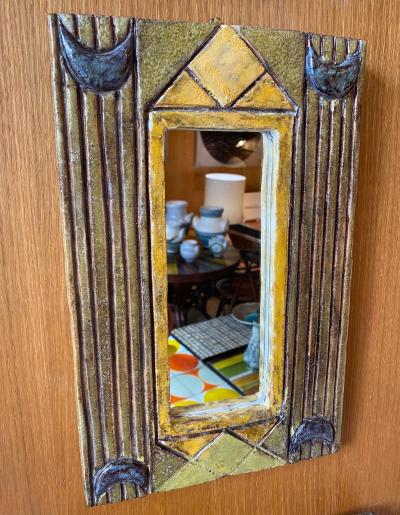  Les Argonautes Ceramic Mirror France 1960s