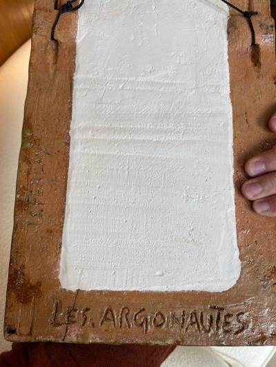  Les Argonautes Ceramic Mirror France 1960s