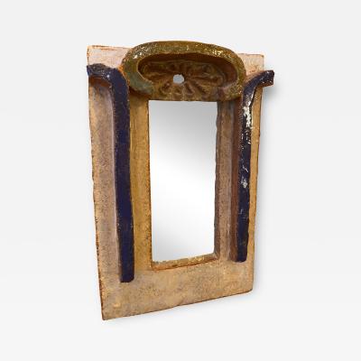  Les Argonautes Ceramic Mirror France Vallauris 1960s