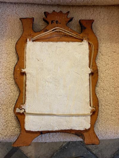  Les Argonautes Ceramic Mirror by les Argonautes France 1960s