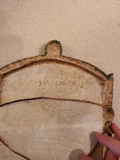  Les Argonautes Ceramic Mirror by les Argonautes France 1960s