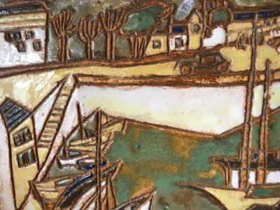  Les Argonautes Ceramic Panel France Vallauris 1960s