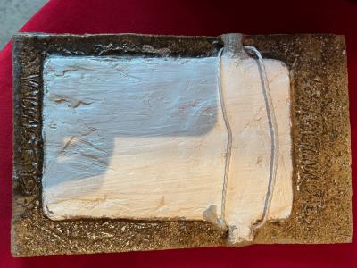  Les Argonautes Ceramic mirror by les Argonautes France 1960s