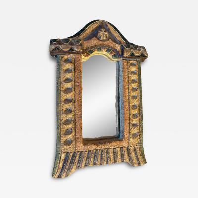  Les Argonautes Ceramic mirror by les Argonautes France 1960s