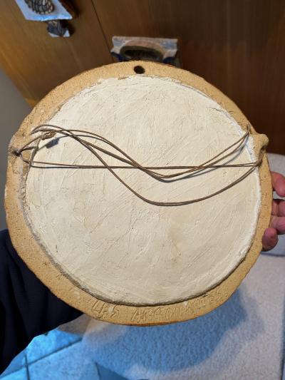  Les Argonautes Ceramic mirror by les Argonautes France 1960s