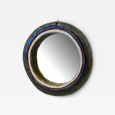  Les Argonautes Ceramic mirror by les Argonautes France 1960s