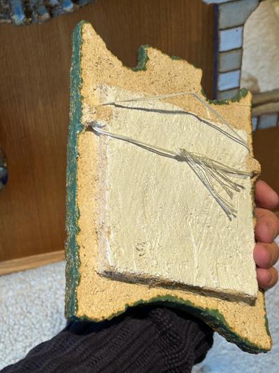  Les Argonautes Ceramic mirror by les Argonautes France 1960s