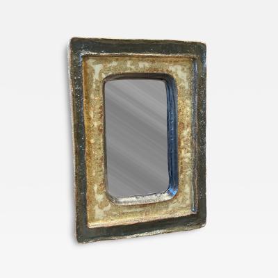  Les Argonautes Ceramic mirror by les Argonautes France 1960s