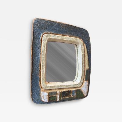  Les Argonautes Ceramic mirror by les Argonautes France 1960s