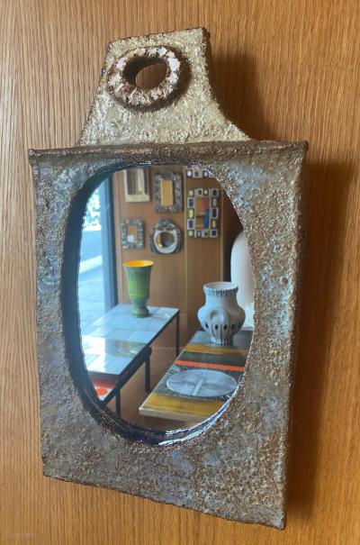  Les Argonautes Les Argonautes Ceramic Mirror France 1960s