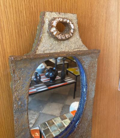  Les Argonautes Les Argonautes Ceramic Mirror France 1960s