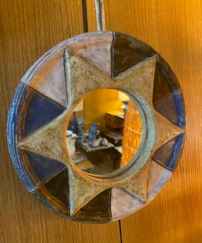  Les Argonautes Les Argonautes Ceramic Mirror France 1960s