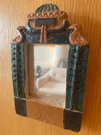  Les Argonautes Les Argonautes Ceramic Mirror France 1960s