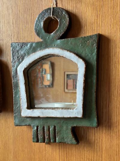  Les Argonautes Les Argonautes Ceramic Mirror France 1960s
