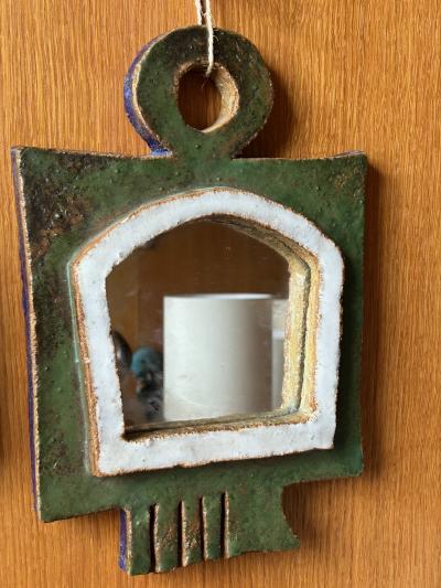  Les Argonautes Les Argonautes Ceramic Mirror France 1960s