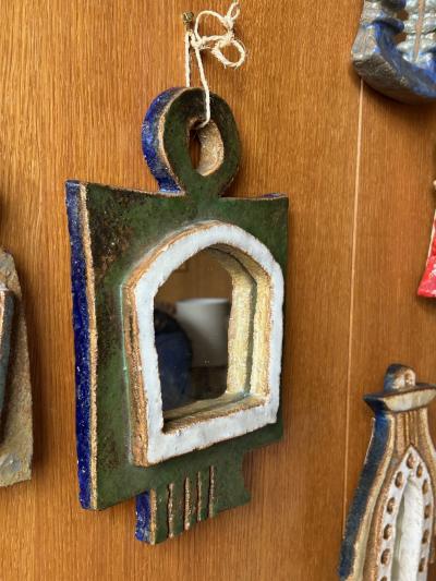  Les Argonautes Les Argonautes Ceramic Mirror France 1960s