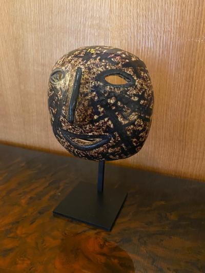  Les Potiers D Accolay Ceramic Mask Accolay France 1960s