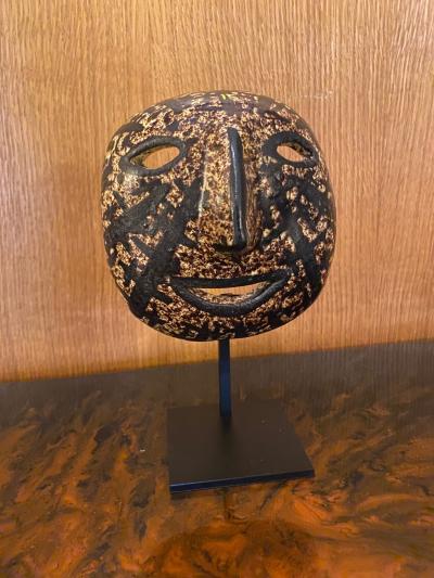  Les Potiers D Accolay Ceramic Mask Accolay France 1960s