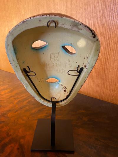 Les Potiers D Accolay Ceramic Mask Accolay France 1960s