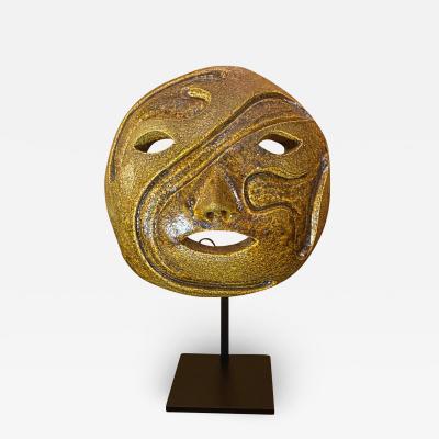  Les Potiers D Accolay Ceramic Mask Accolay France 1960s