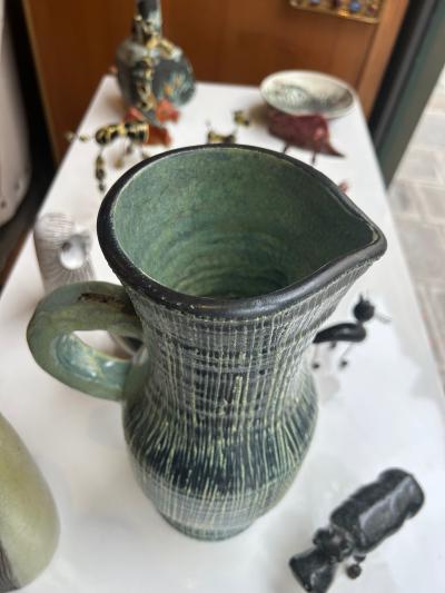  Les Potiers D Accolay Ceramic Pichet by Accolay France 1960s