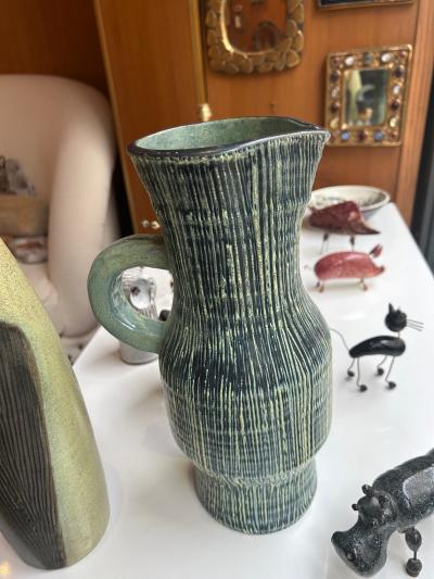  Les Potiers D Accolay Ceramic Pichet by Accolay France 1960s