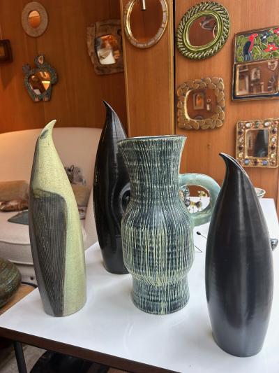  Les Potiers D Accolay Ceramic Pichet by Accolay France 1960s