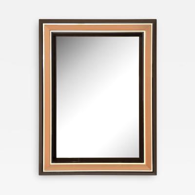  Les Prismatiques Chic Les Prismatiques Mirror with Frame in Molded Lucite 1970s Signed 