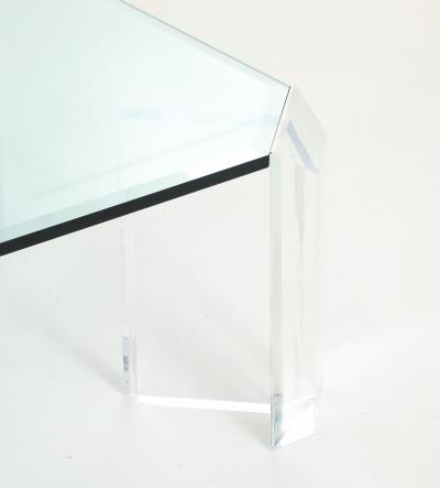  Les Prismatiques Les Prismatique Lucite Glass Coffee Table