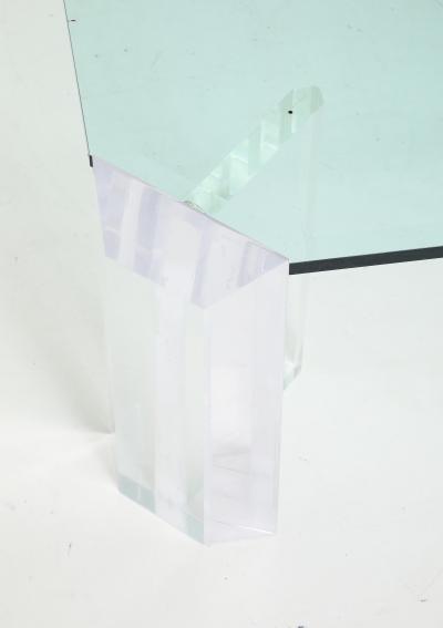  Les Prismatiques Les Prismatique Lucite Glass Coffee Table