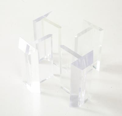  Les Prismatiques Les Prismatique Lucite Glass Coffee Table