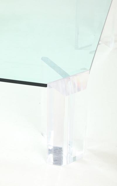  Les Prismatiques Les Prismatique Lucite Glass Coffee Table