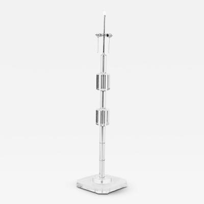  Les Prismatiques Les Prismatiques French Mid Century Lucite Gem Cut Floor Lamp