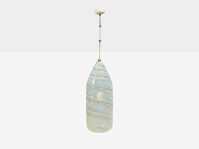 Leucos Leucos Italian Modern Pendant Light Handblown Glass Metal Italy 1960s