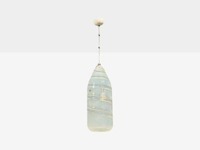  Leucos Leucos Italian Modern Pendant Light Handblown Glass Metal Italy 1960s