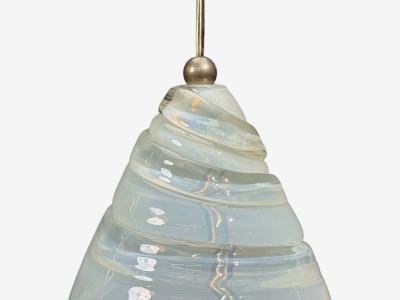  Leucos Leucos Italian Modern Pendant Light Handblown Glass Metal Italy 1960s