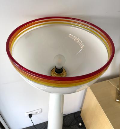  Leucos Murano Glass Floor Lamp by Roberto Pamio for Leucos Italy 1970s