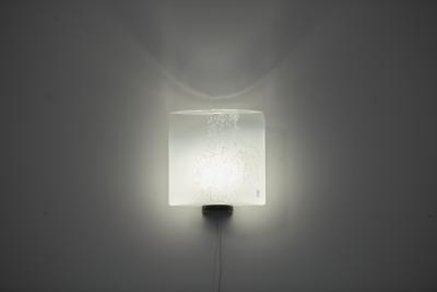  Leucos Pair of Murano Wall Lamps for Leucos Italy 1970s