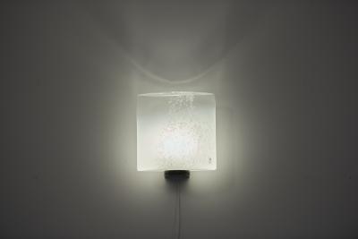  Leucos Pair of Murano Wall Lamps for Leucos Italy 1970s