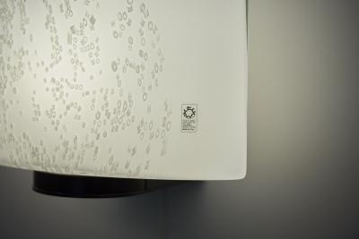  Leucos Pair of Murano Wall Lamps for Leucos Italy 1970s