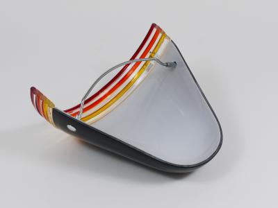  Leucos Roberto Pamio Febo Wall Lamp Sconce Black Murano Glass Leucos Italy 1980s