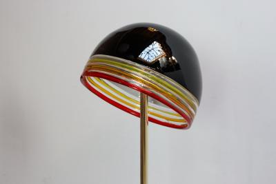  Leucos Set of Two Febo Floor Lamps in Glass and Marble by Roberto Pamio for Leucos