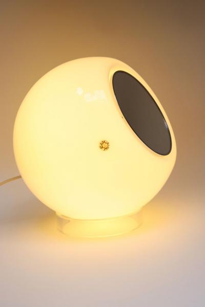  Leucos Vintage Italian Modern Elios Lighted Mirror Table Lamp by Giusto Toso for Leucos
