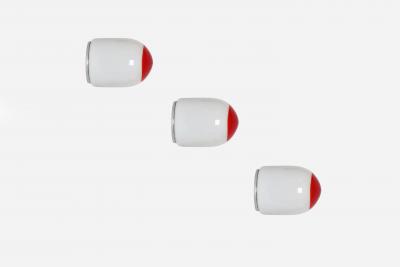  Leucos Wall or ceiling lights by Leucos a set of 3 Italy 1970s